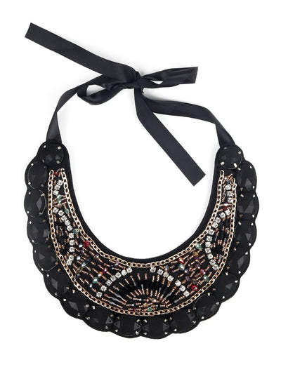 Stylish Embellished Choker Necklace - Odette