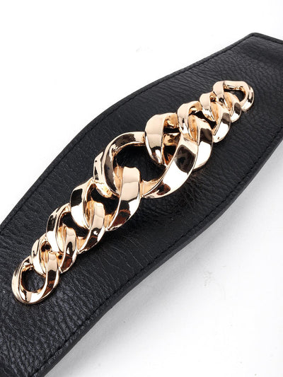 Stylish Golden Linked Chain Belt - Odette