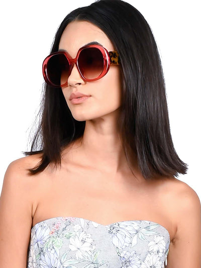 Super stylish pink-tinted sunglasses - Odette