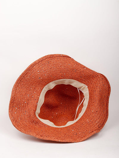 Tan Coloured Wide Brim Bucket Hat - Odette