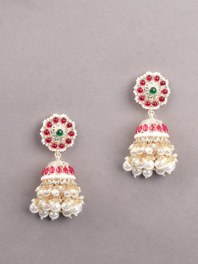 The Pearl and Kundan Jhumkis - Odette