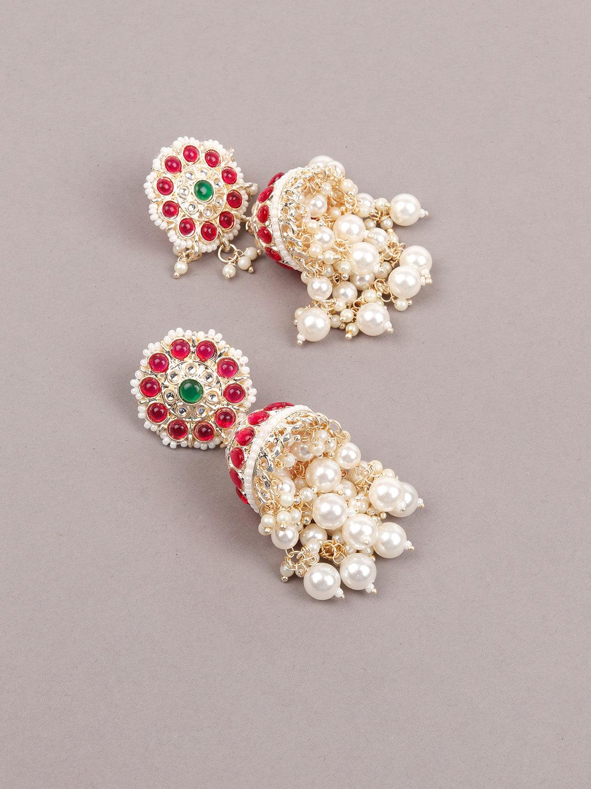 The Pearl and Kundan Jhumkis - Odette