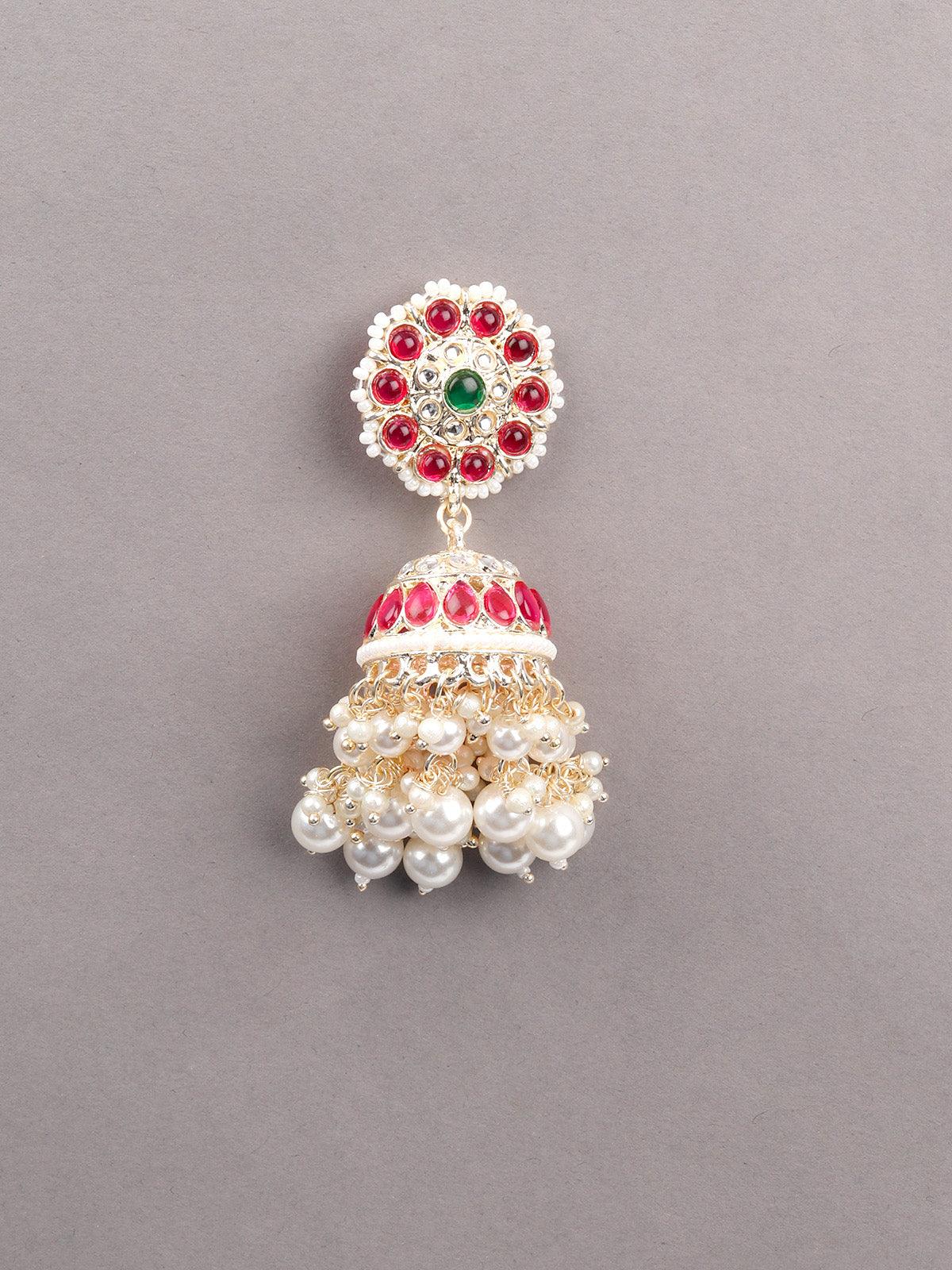 The Pearl and Kundan Jhumkis - Odette