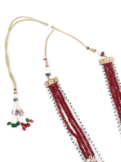 The Pearly Grandeur Long Multicolcored Necklace Set - Odette