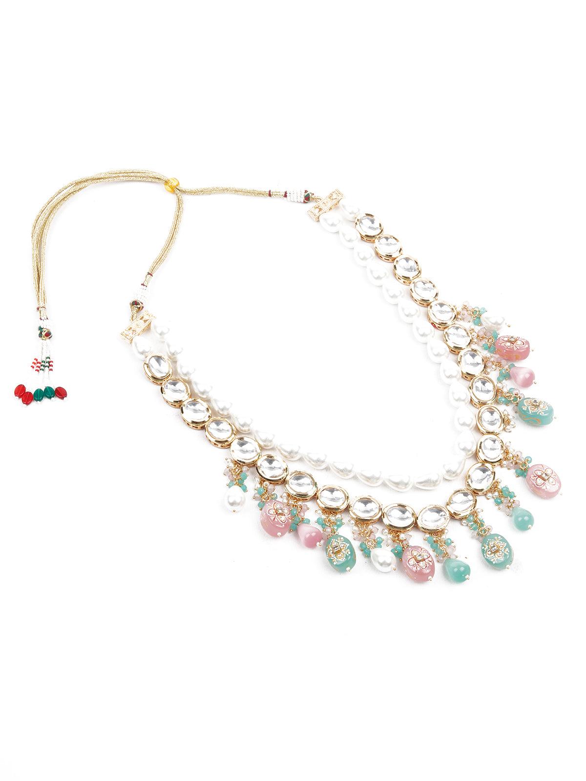 The Pearly Grandeur Necklace Set - Odette