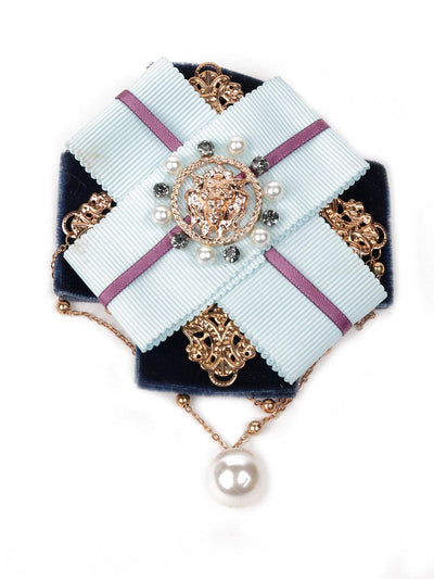 The Royal embellished blue hue brooch - Odette