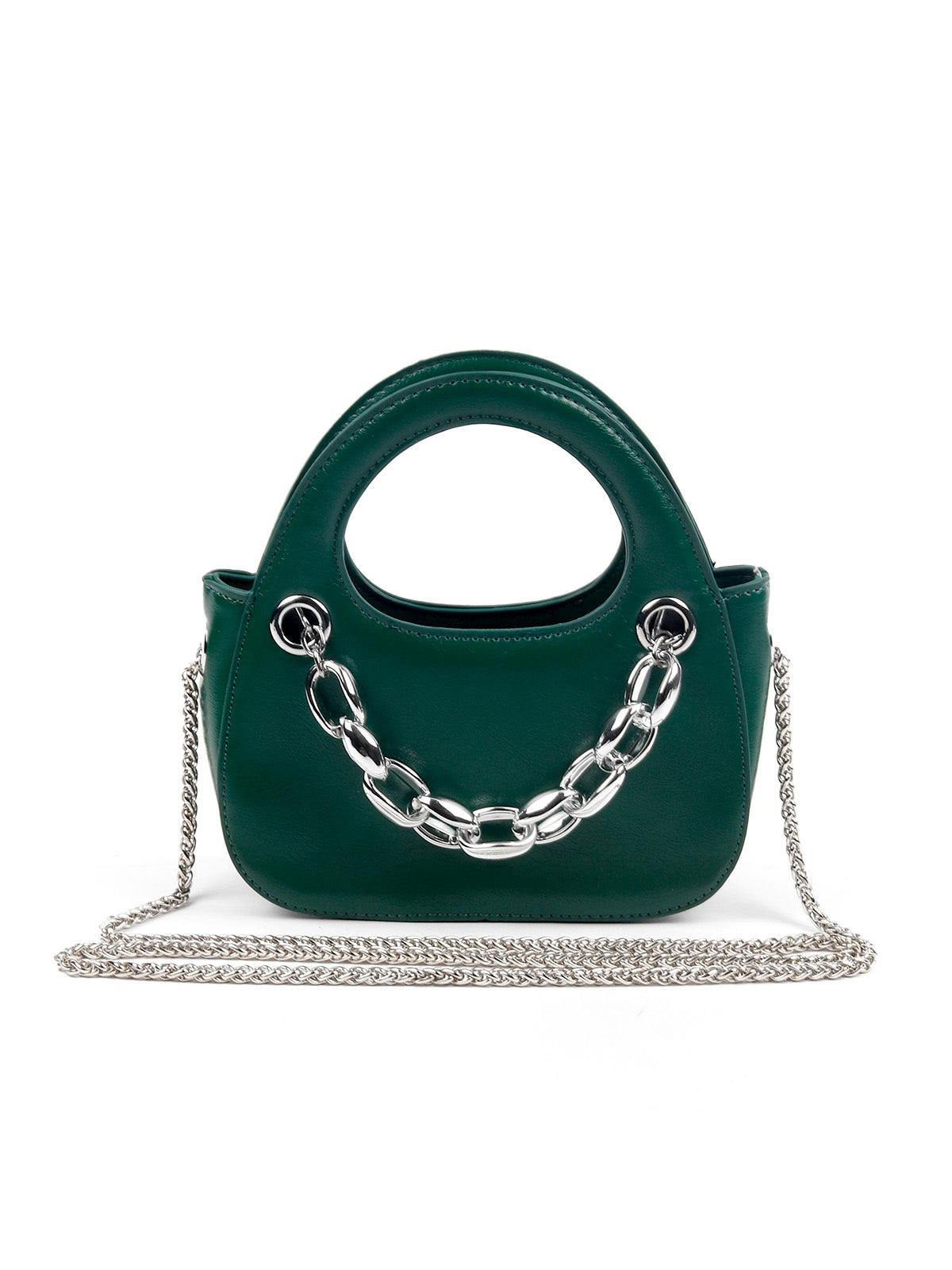 THE VERY SMART GREEN CLUTCH BAG - Odette