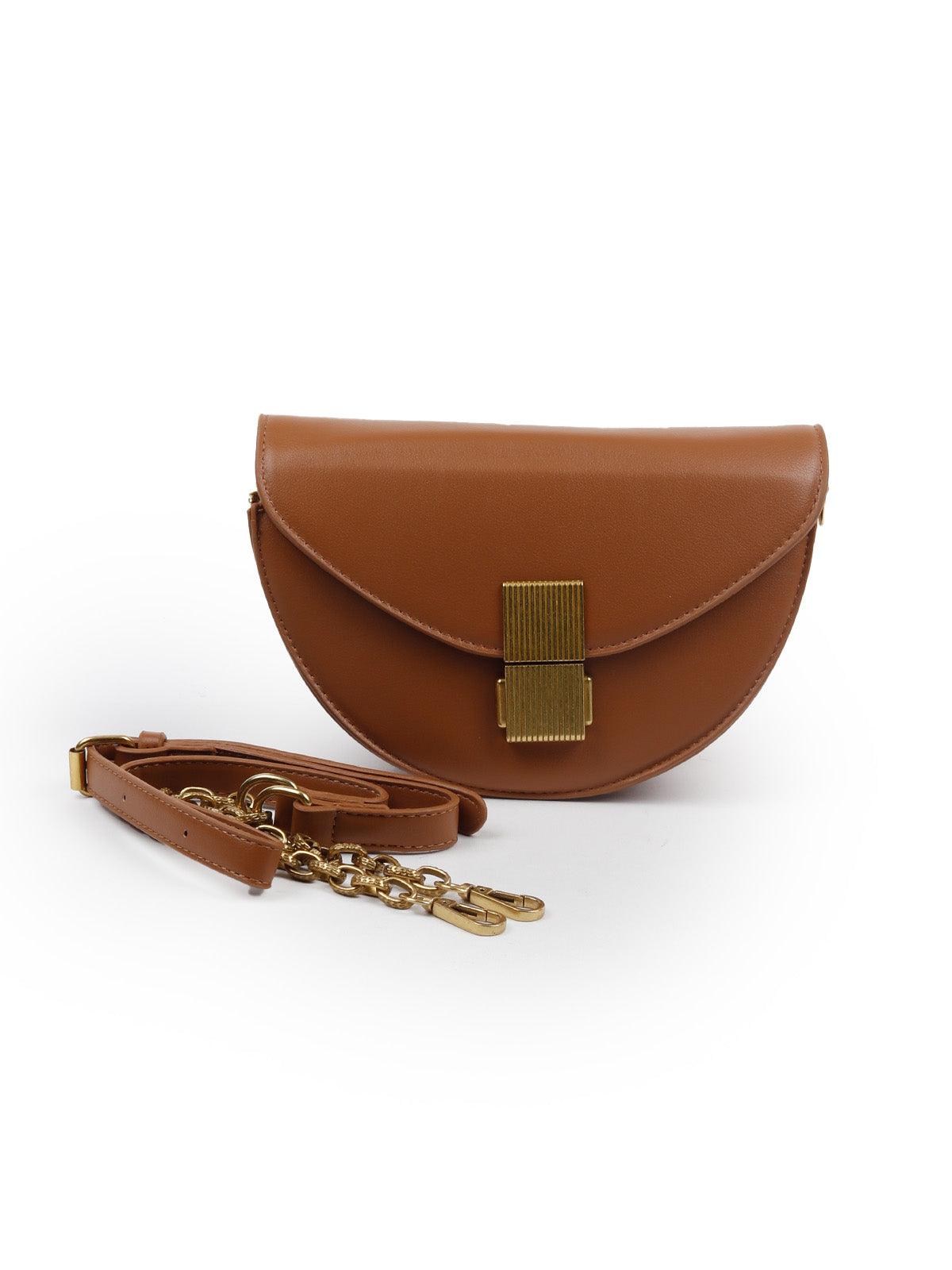 THE VERY STYLISH BROWN CLUTCH BAG - Odette