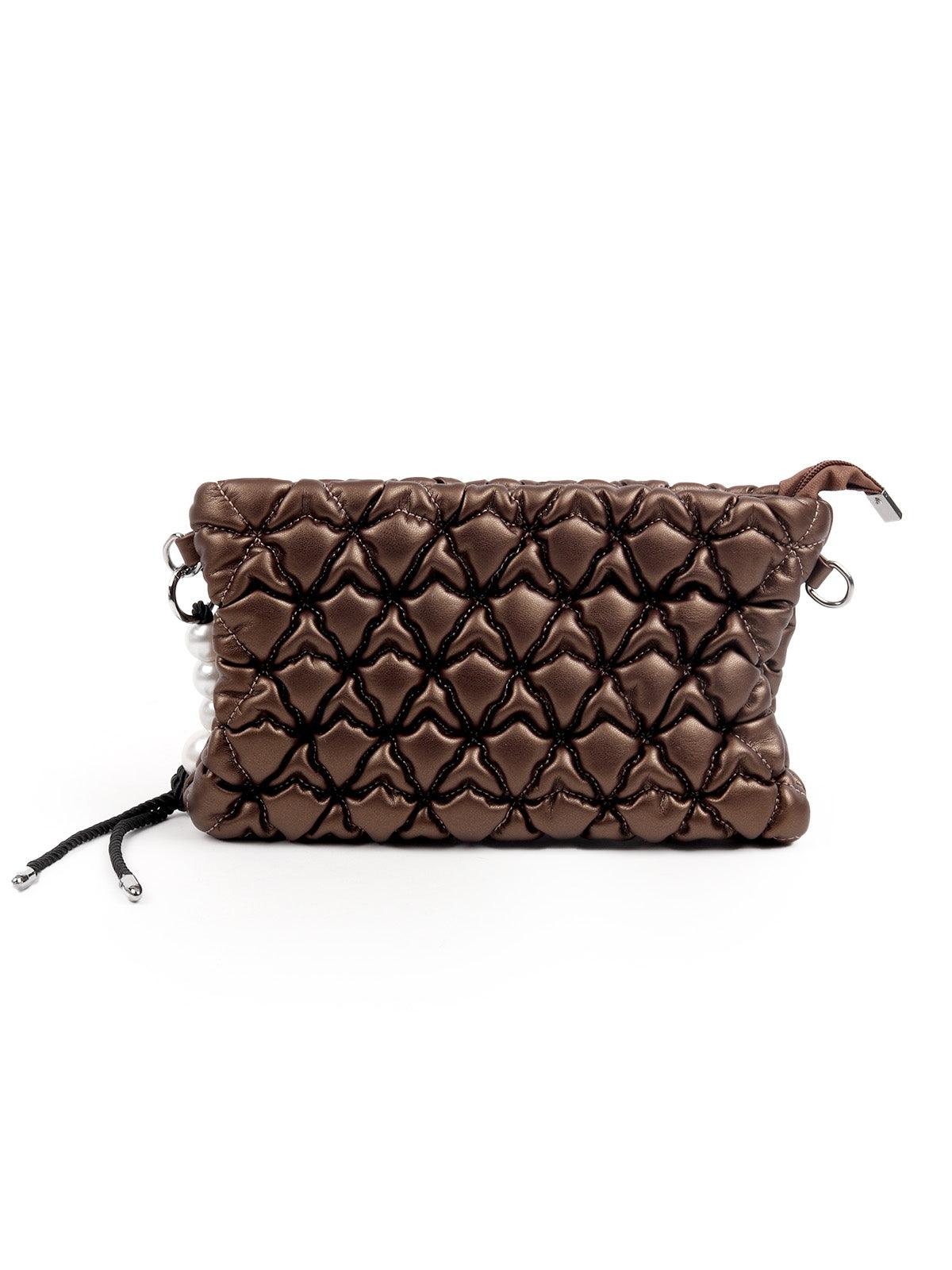1% OFF on eZeeBags Beautiful Ladies Leather Clutch Purse Brown on Snapdeal  | PaisaWapas.com