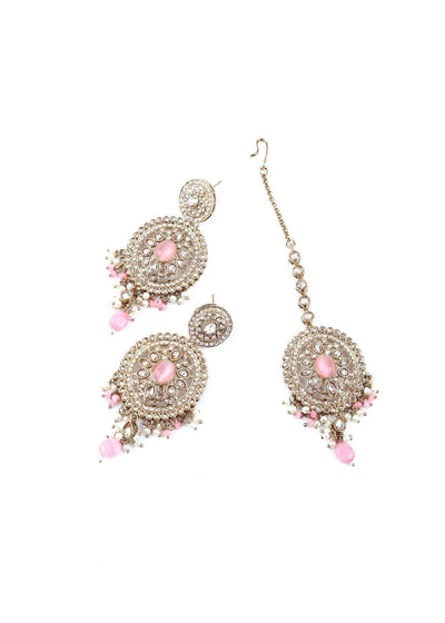 Tint of Gold & Pink Necklace Set - Odette
