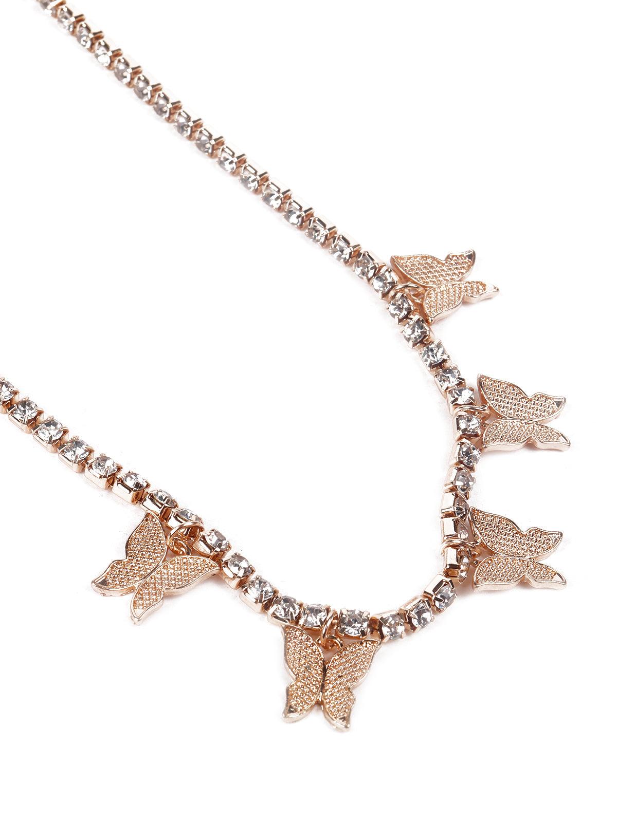 2pcs/set Butterfly Pendant Necklace | SHEIN USA