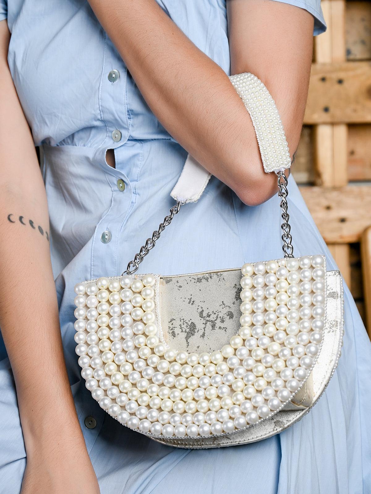 Smoky Gray Prada Odette Crystal-studded Satin Mini-bag | PRADA
