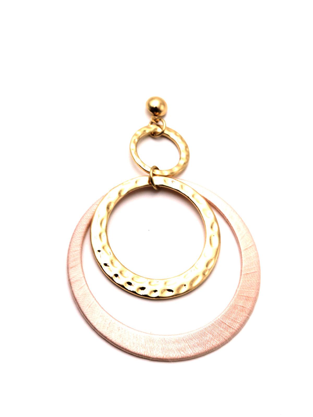 Ultra-Modern Ring Dangle Earrings - Odette