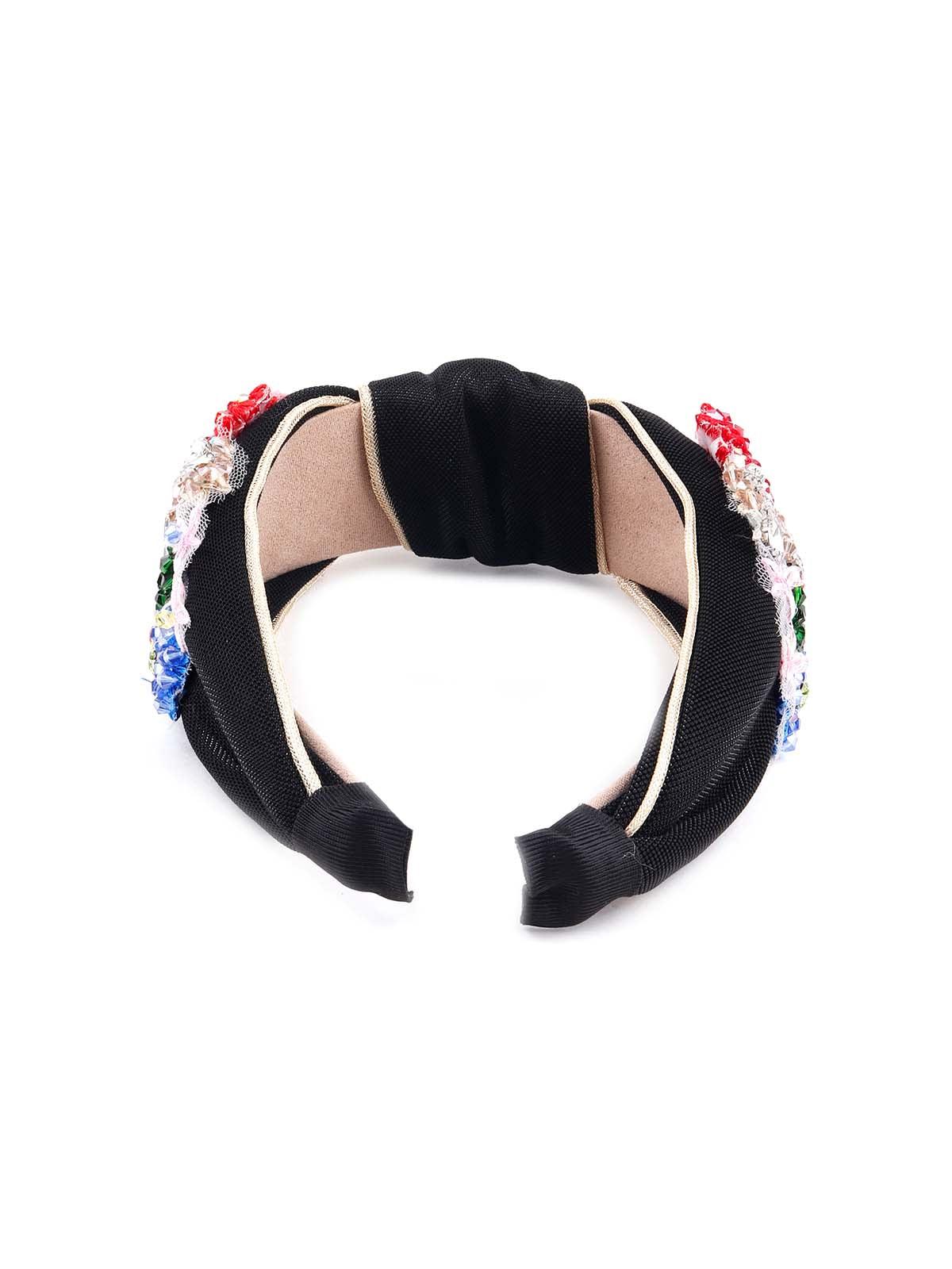 Vibrant multicoloured floral hairband for women - Odette