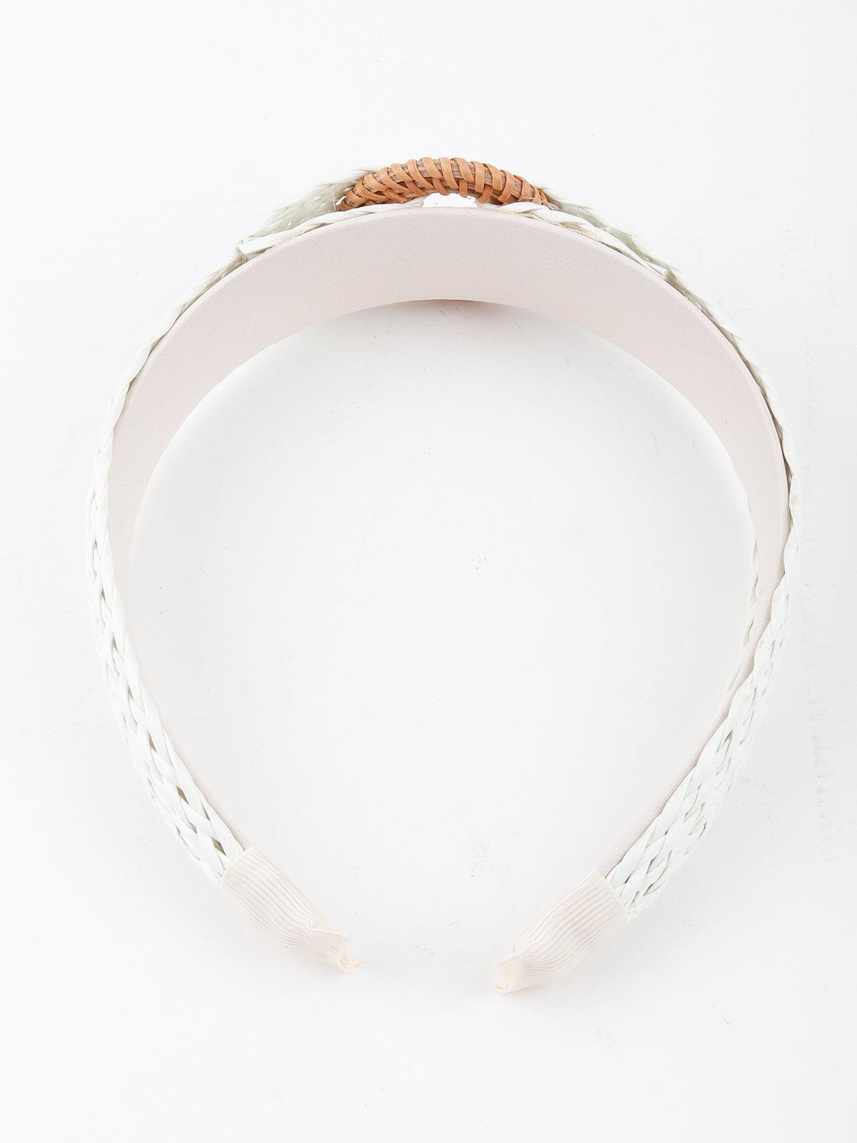 Wearable Weave White Hair Band - Odette