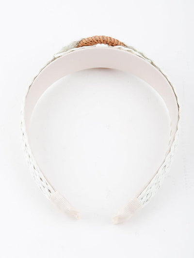 Wearable Weave White Hair Band - Odette