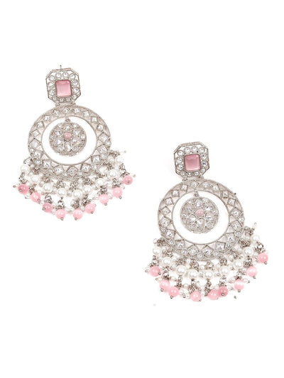 White and Pink Wonder Of An Earring - Odette