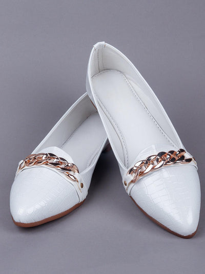White Ballerina Shoes - Odette