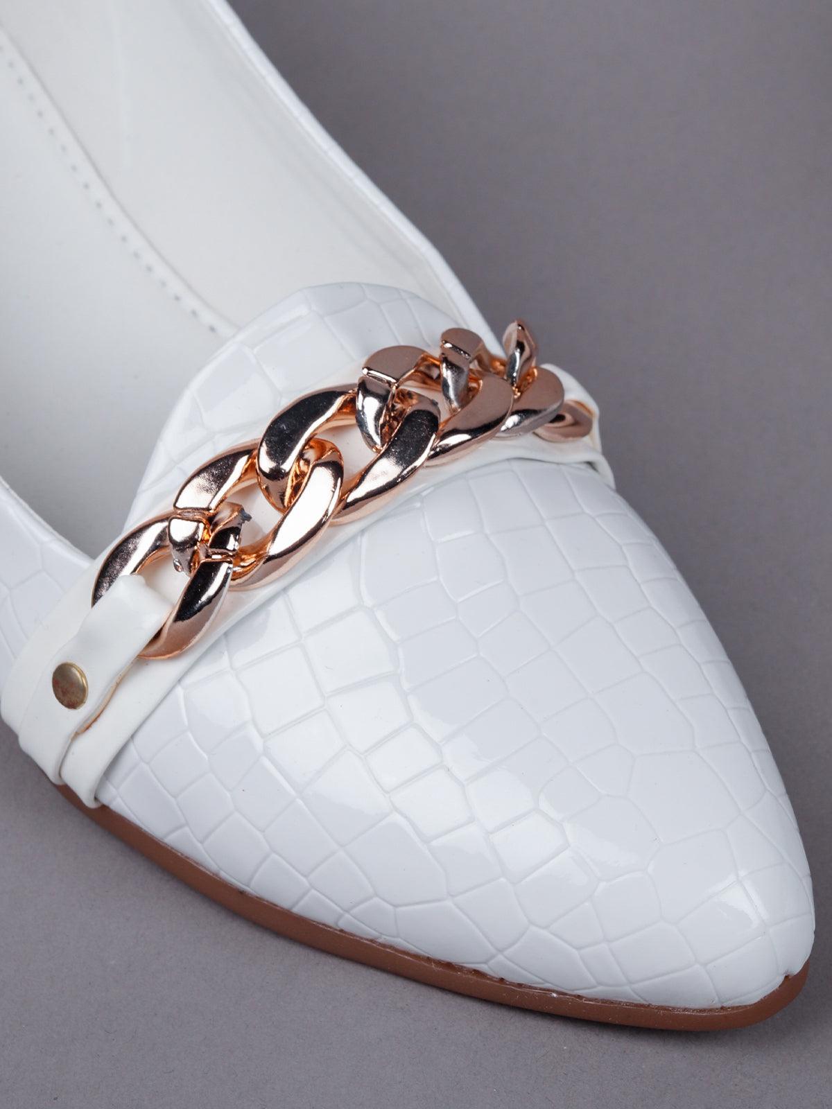 White Ballerina Shoes - Odette