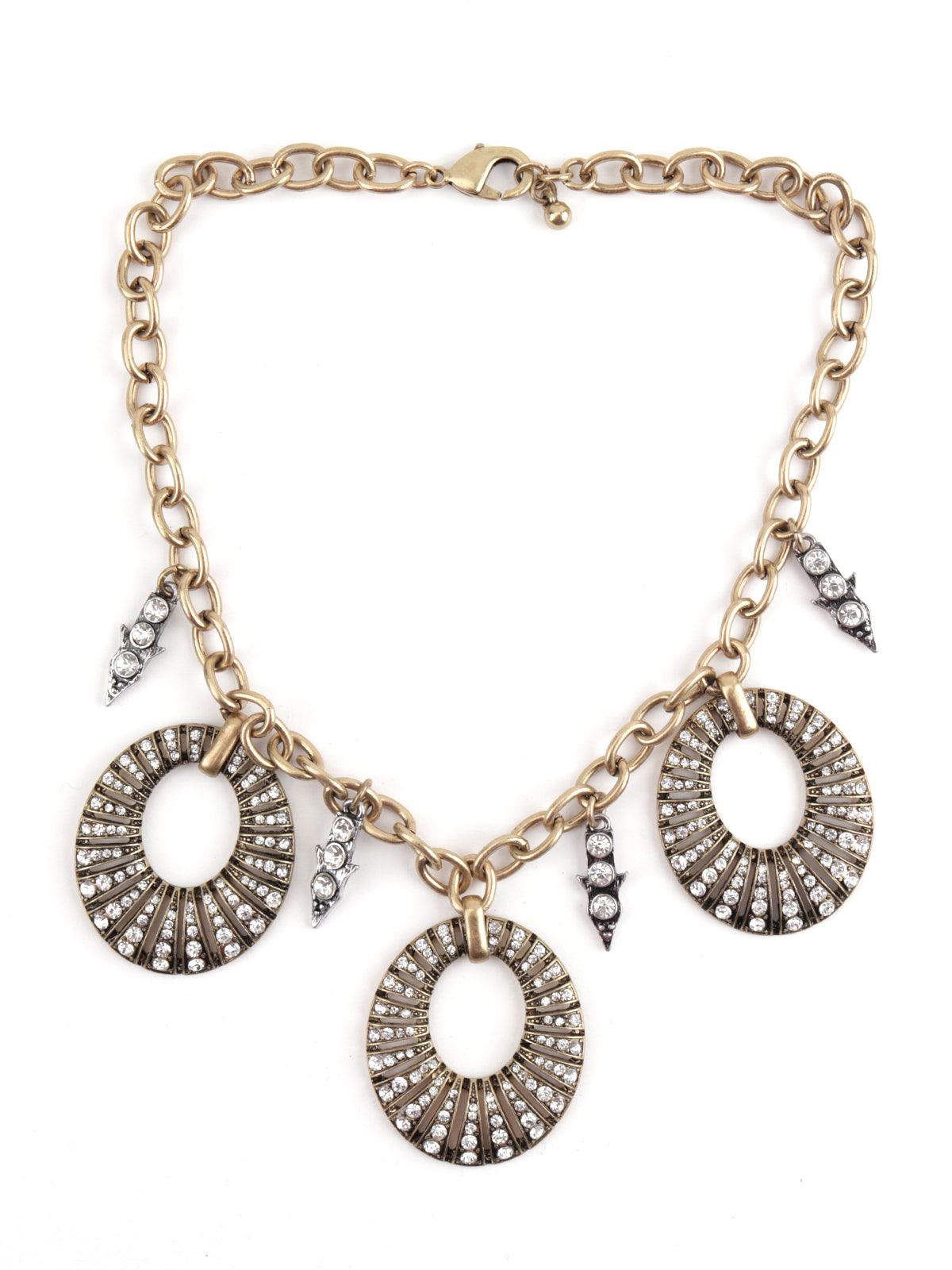www.Nuroco.com - Vintage Silver/Gold/Black Choker Statement Necklace Women  Bijoux Rope Chain