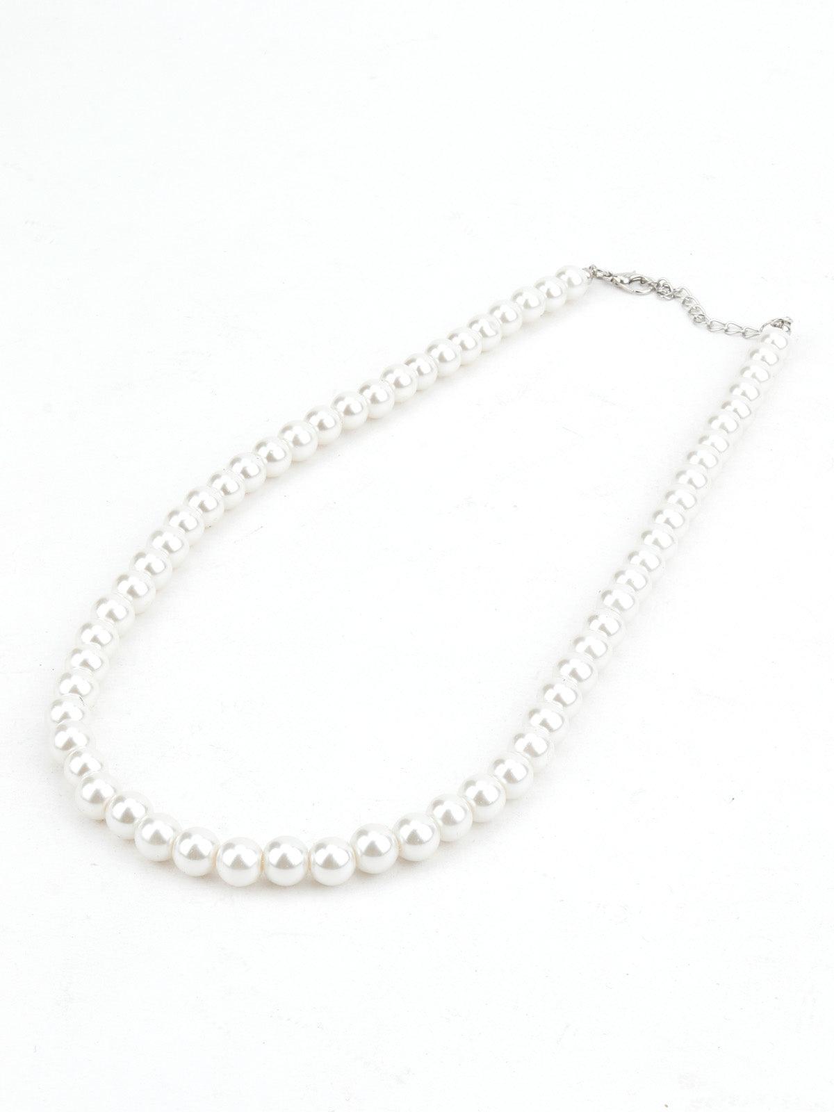White Pearl Elegant Necklace - Odette