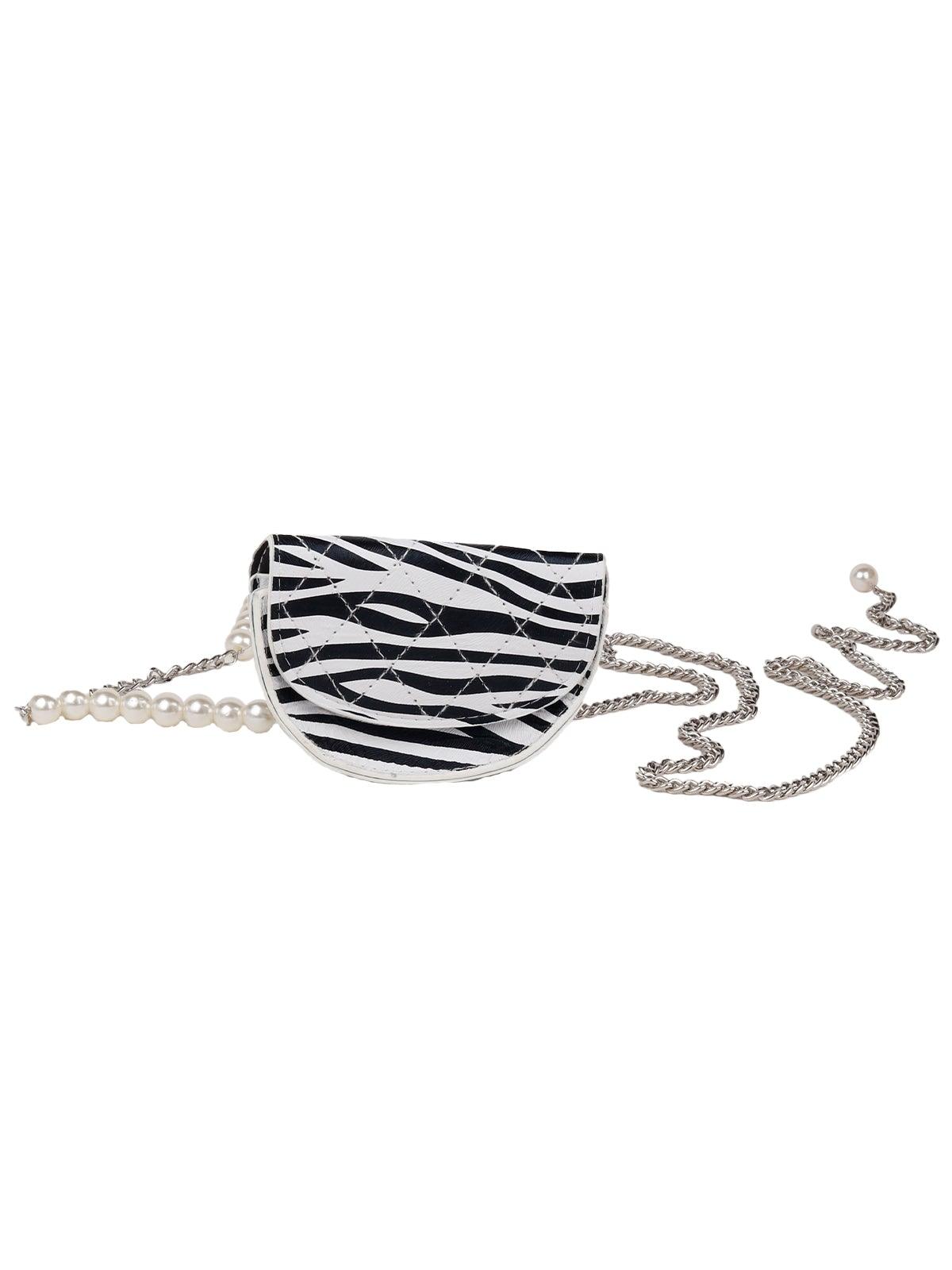 Zebra printed belt bag - Odette