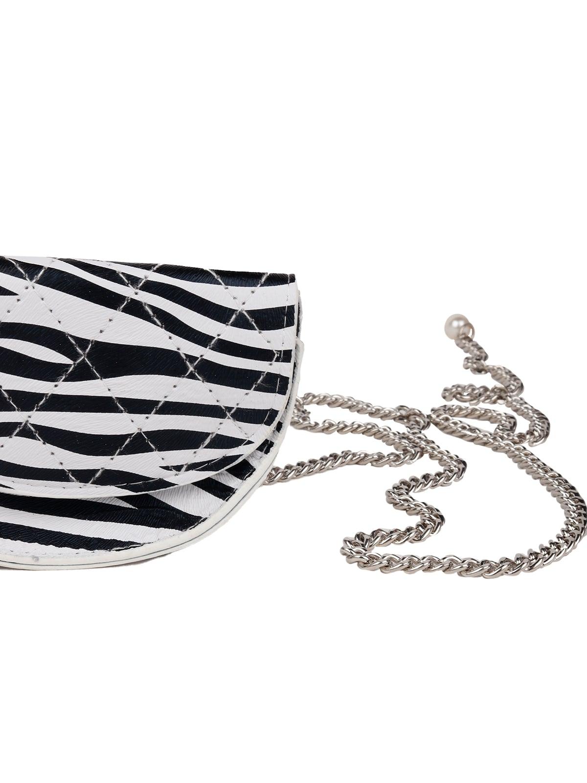 Zebra printed belt bag - Odette
